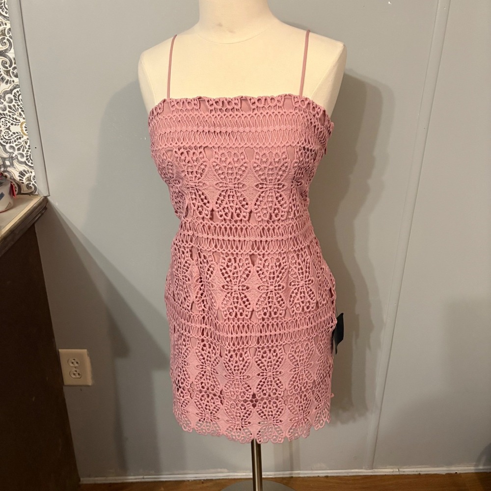 NWT Lulus Dusty Rose Pink Sleeveless Party‎ Cocktail Dress (Women's Large)